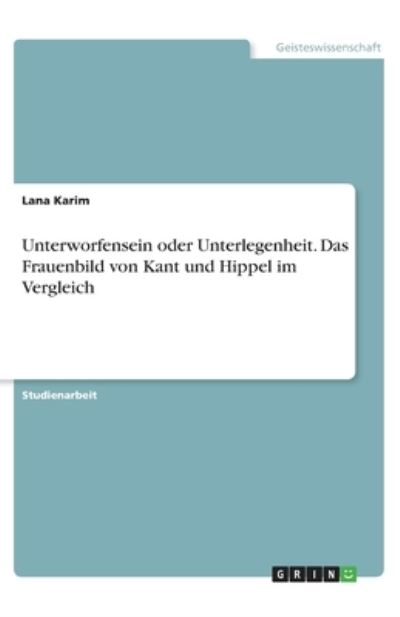 Cover for Karim · Unterworfensein oder Unterlegenhe (N/A)