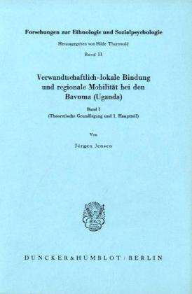 Cover for Jensen · Verwandschaftlich lokale Bindung (Book) (1980)