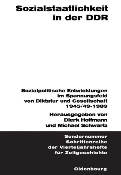 Cover for Dierk Hoffmann · Sozialstaatlichkeit in Der Ddr (Hardcover Book) (2005)