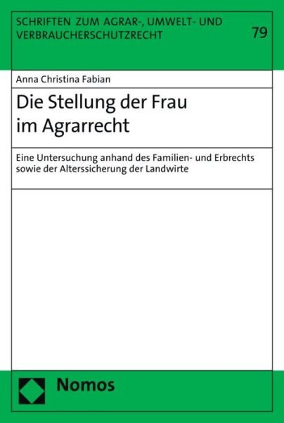 Cover for Fabian · Die Stellung der Frau im Agrarre (Book) (2018)