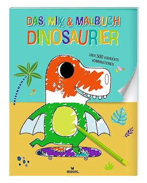 Cover for Elisabeth Golding · Das Mix &amp; Malbuch Dinosaurier (Book) (2024)