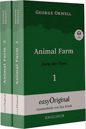 Cover for George Orwell · Animal Farm / Farm der Tiere - 2 Teile (Buch + 2 MP3 Audio-CD) - Lesemethode von Ilya Frank - Zweisprachige Ausgabe Englisch-Deutsch (Buch) (2023)