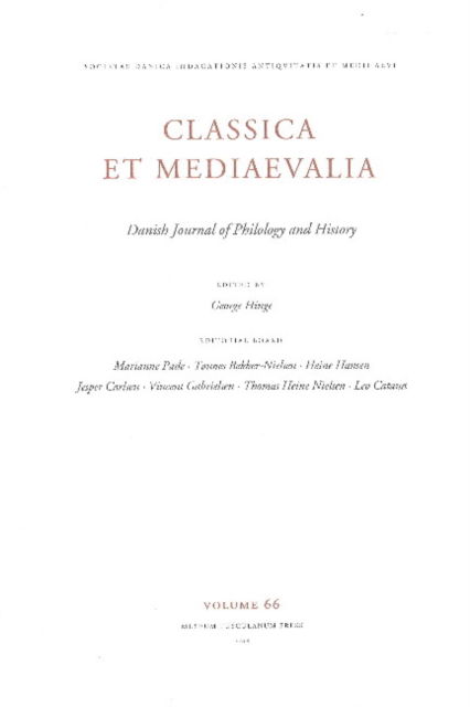 Hinge George (ed.) · Classica et Medieavalia 66: Danish Journal of Philology and History (Paperback Book) (2024)