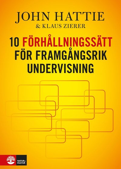 Cover for John Hattie · 10 förhållningssätt för framgångsrik undervisning (Buch) (2019)