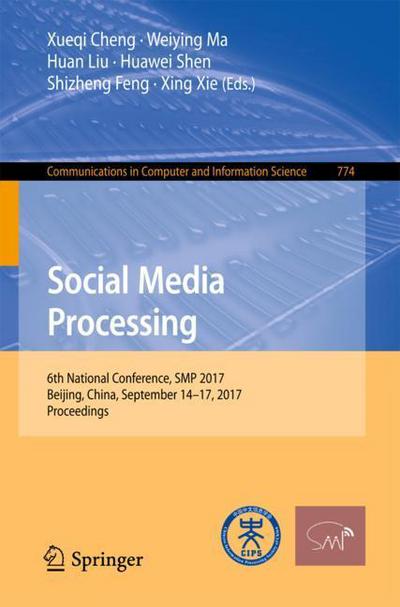 Cover for Social Media Processing (Book) [1st ed. 2017 edition] (2017)