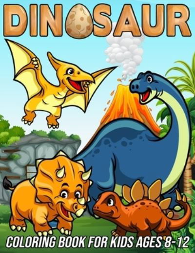 Dinosaur Coloring Book for Kids Ages 8-12 - Mezzo Zentangle Designs - Książki - Independently Published - 9798583129041 - 17 grudnia 2020