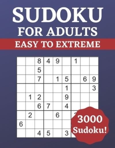 Cover for Ken Smith · Sudoku for Adults Easy to Extreme (Paperback Book) (2021)