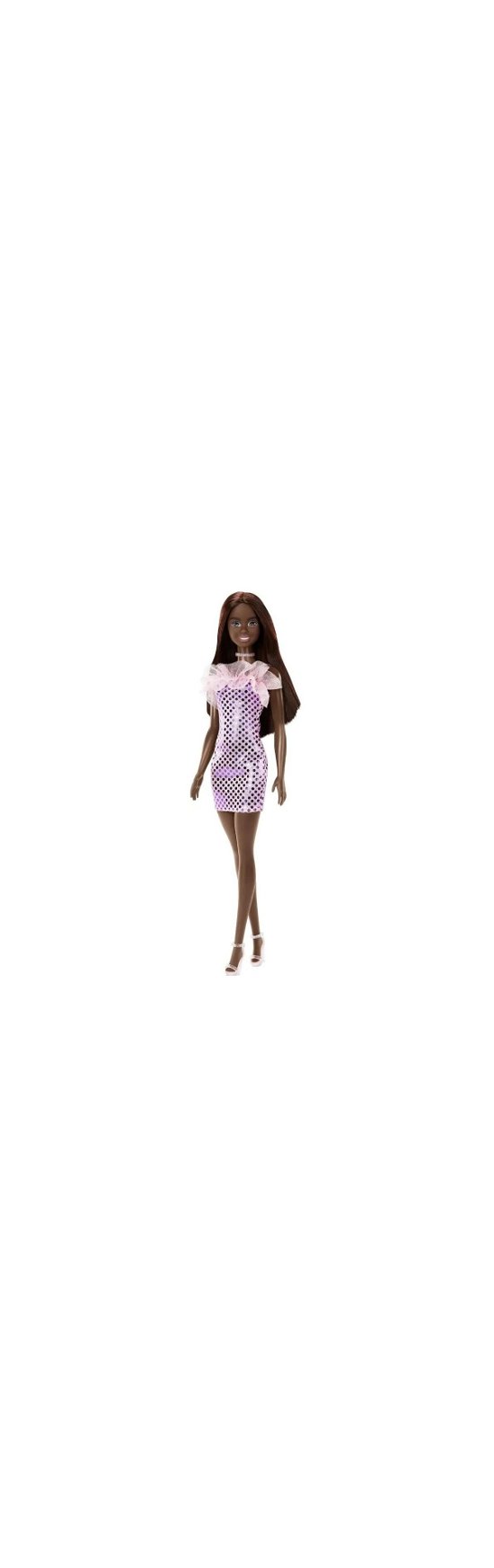 Cover for Mattel · Mattel Barbie: Glitz Outfits - Dark Skin Doll With Pink Dress (hjr94) (MERCH)