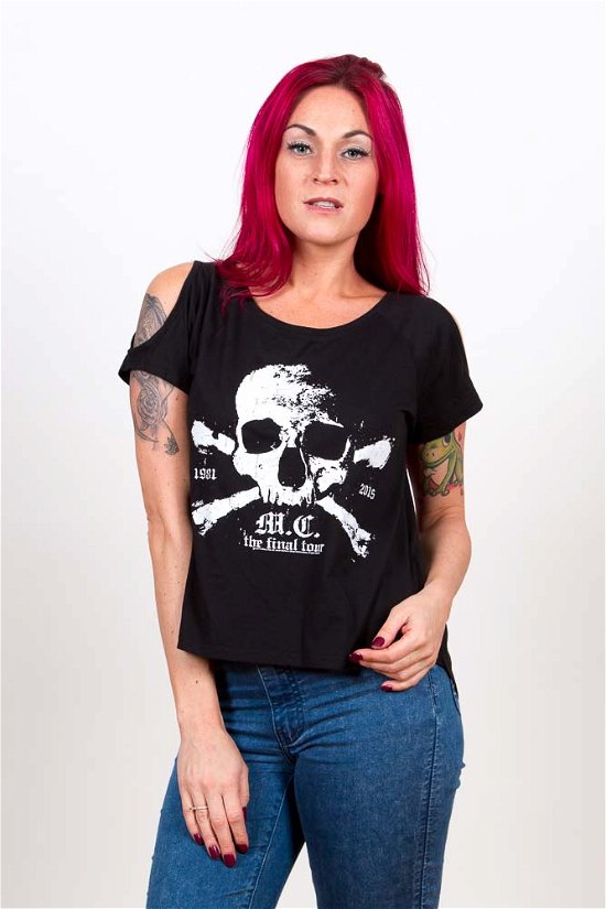 Cover for Mötley Crüe · Motley Crue Ladies T-Shirt: Orbit (Cut-outs) (T-shirt) [size S] [Black - Ladies edition]