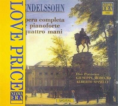 Cover for Felix Mendelssohn  · Opera Completa Pianoforte Quattro Mani (CD)
