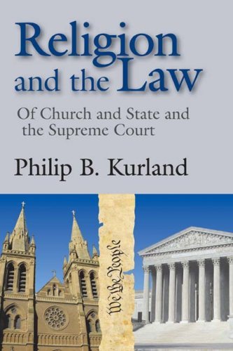 Elizabeth Eddy · Religion and the Law: of Church and State and the Supreme Court (Paperback Bog) (2009)
