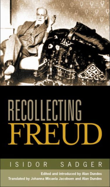 Cover for Isidor Sadger · Recollecting Freud (Paperback Book) (2013)