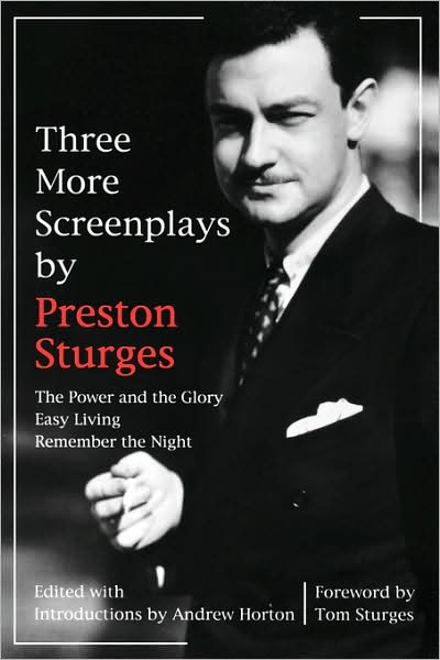 Cover for Preston Sturges · Three More Screenplays by Preston Sturges: The Power and the Glory, Easy Living, and Remember the Night (Paperback Book) (1998)