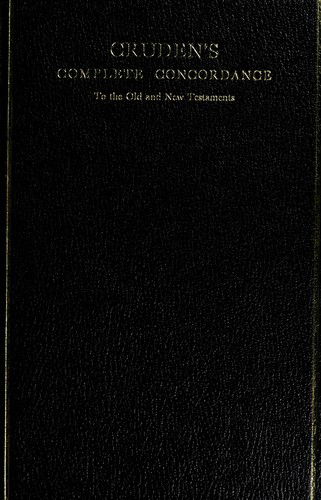 Cover for Alexander Cruden · Cruden's Complete Concordance to the Old and New Testaments (Hardcover Book) [Gift edition] (1991)