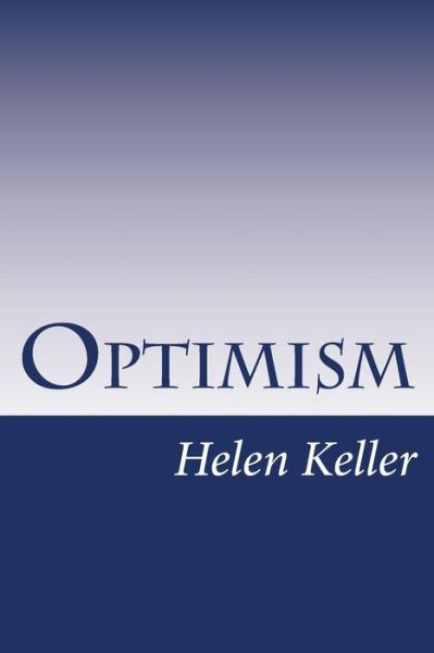 Cover for Helen Keller · Optimism (Paperback Book) (2014)