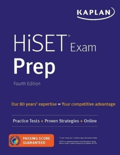 Cover for Kaplan Test Prep · HiSET Exam Prep (Paperback Book) (2020)