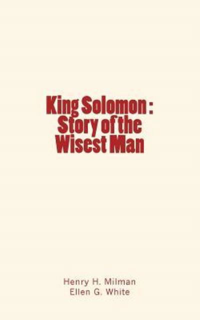 Cover for Ellen G White · King Solomon (Paperback Book) (2016)