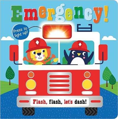 Cover for Emergency! - Flashing Light Board Book (Board book) (2019)