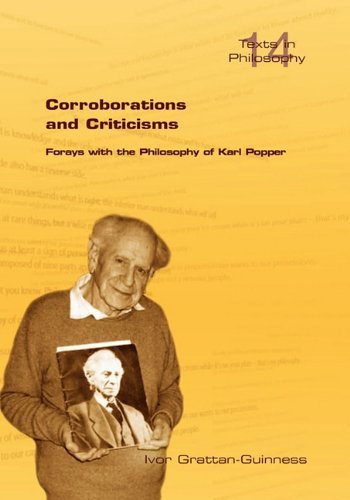 Cover for Ivor Grattan-guinness · Corroborations and Criticisms. Forays with the Philosophy of Karl Popper (Texts in Philosophy) (Pocketbok) (2010)