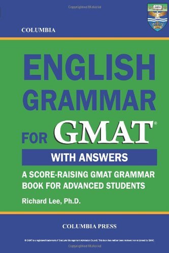 Cover for Richard Lee Ph.d. · Columbia English Grammar for Gmat (Pocketbok) (2012)