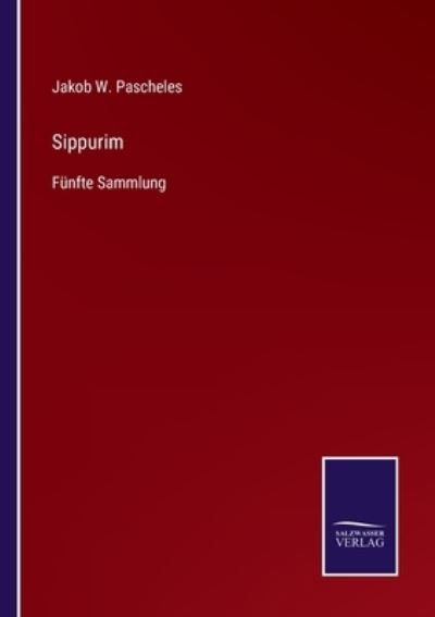 Cover for Jakob W Pascheles · Sippurim (Pocketbok) (2022)