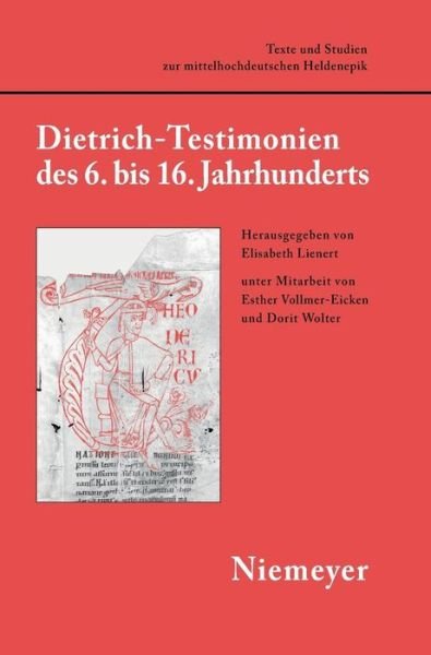 Dietrich-Testimonien des 6. bis 16. Jah - Elisabeth - Kirjat - Max Niemeyer Verlag - 9783484645042 - perjantai 12. joulukuuta 2008