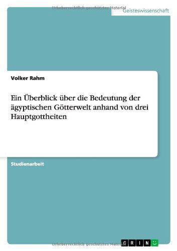 Cover for Rahm · Ein Überblick über die Bedeutung d (Book) [German edition] (2013)