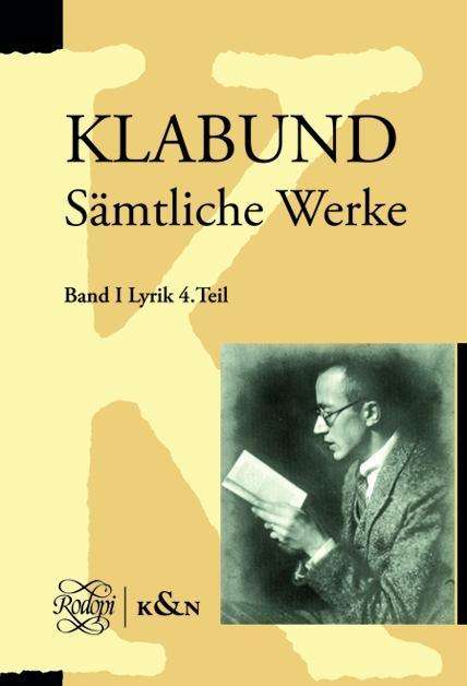 Cover for Klabund · Sämtliche Werke.04 (Book)