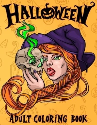Cover for Mezzo Zentangle Designs · Halloween: Adult Coloring Book Spooky Halloween Coloring Book for Adults Relaxation Fun and Stress Relief Designs Of Monsters, Zombies, Witches, Haunted Houses, Jack-o-Lanterns, Ghosts, and More (Paperback Bog) (2020)