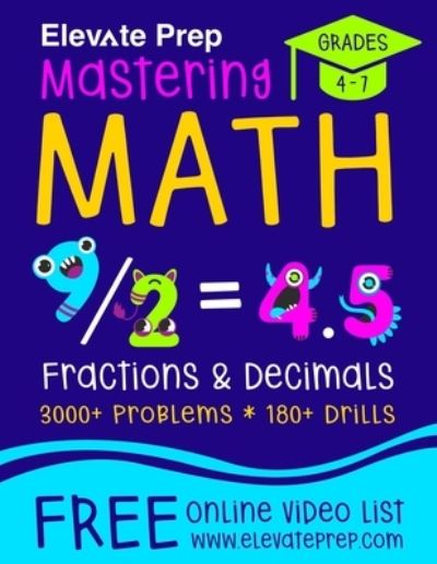 Cover for Elevate Prep · Mastering Math Fractions and Decimals (Paperback Book) (2021)