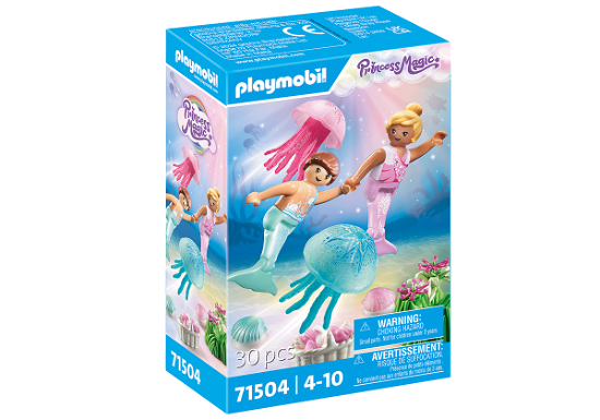 Playmobil Princess Magic Zeemeerminkinderen met Kwallen - 71504 - Playmobil - Fanituote - Playmobil - 4008789715043 - 