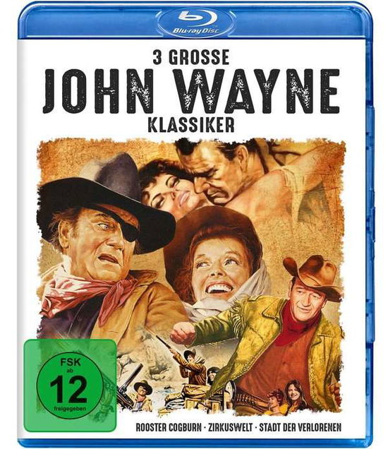 Cover for Wayne,john / Cardinale,claudia / Hayworth,rita/+ · 3 GROßE JOHN-WAYNE-KLASSIKER (Blu-ray) (2020)