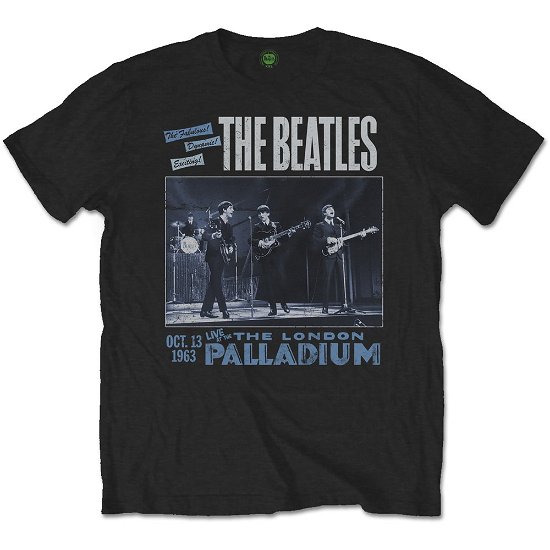 The Beatles Unisex T-Shirt: 1963 The Palladium - The Beatles - Fanituote - Apple Corps - Apparel - 5055295338043 - 