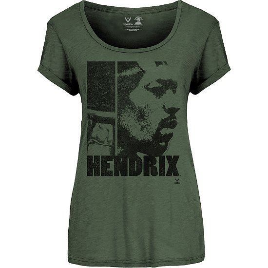 Cover for Jimi Hendrix · Jimi Hendrix Ladies Scoop Neck T-Shirt: Let Me Live (T-shirt) [size S] [Green - Ladies edition] (2019)