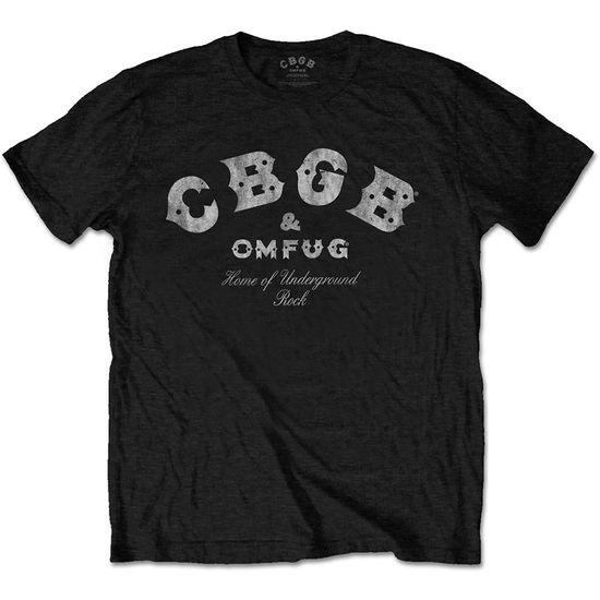 Cover for Cbgb · CBGB Unisex T-Shirt: Classic Logo (Black) (T-shirt) [size S] [Black - Unisex edition] (2017)