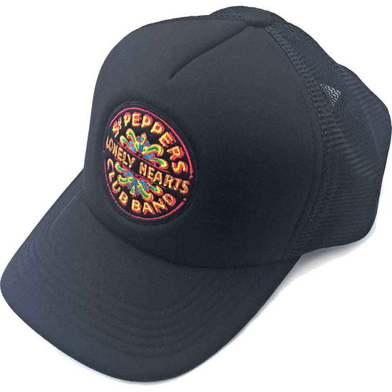 Cover for The Beatles · The Beatles Unisex Mesh Back Cap: Sgt Pepper Drum (Klær) [Black - Unisex edition]