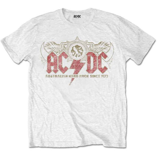 Cover for AC/DC · AC/DC Unisex T-Shirt: Oz Rock (White) (T-shirt) [size M] [White - Unisex edition] (2019)