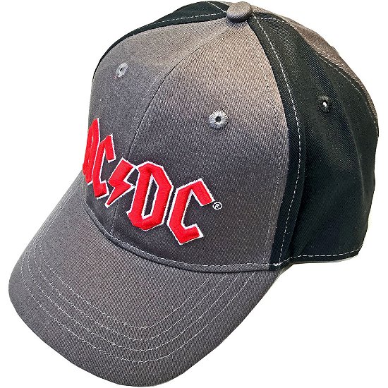 AC/DC Unisex Baseball Cap: Red Logo (2 Tone) - AC/DC - Merchandise -  - 5056368600043 - 