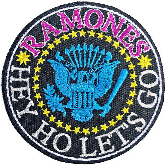 Ramones Standard Woven Patch: Hey Ho Let's Go V. 2 - Ramones - Fanituote -  - 5056368642043 - 