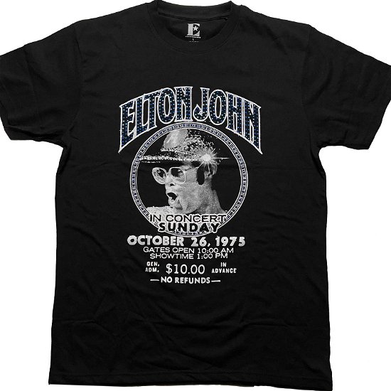 Elton John Unisex T-Shirt: In Concert (Embellished) - Elton John - Mercancía -  - 5056561043043 - 