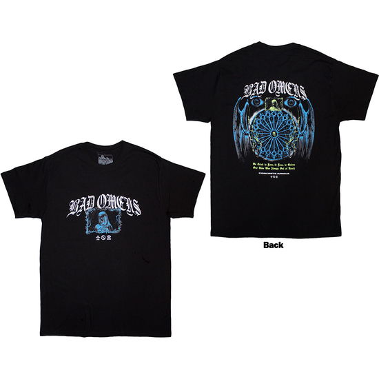 Cover for Bad Omens · Bad Omens Unisex T-Shirt: Gothic (Back Print) (Black) (T-shirt) [size S] (2025)