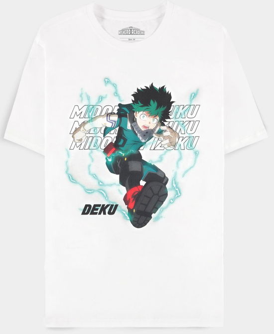 My Hero Academia T-Shirt White Deku Größe S - My Hero Academia - Merchandise -  - 8718526392043 - December 25, 2022