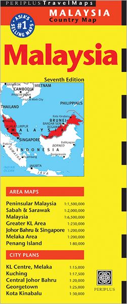 Cover for Periplus Editions · Malaysia Travel Map Seventh Edition (Map) (2012)