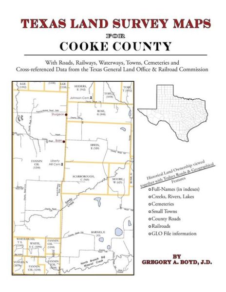 Cover for Gregory a Boyd J.d. · Texas Land Survey Maps for Cooke County (Paperback Book) (2010)