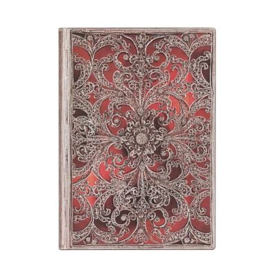 Garnet (Silver Filigree Collection) Midi Unlined Softcover Flexi Journal - Silver Filigree Collection - Paperblanks - Livres - Paperblanks - 9781439794043 - 2023