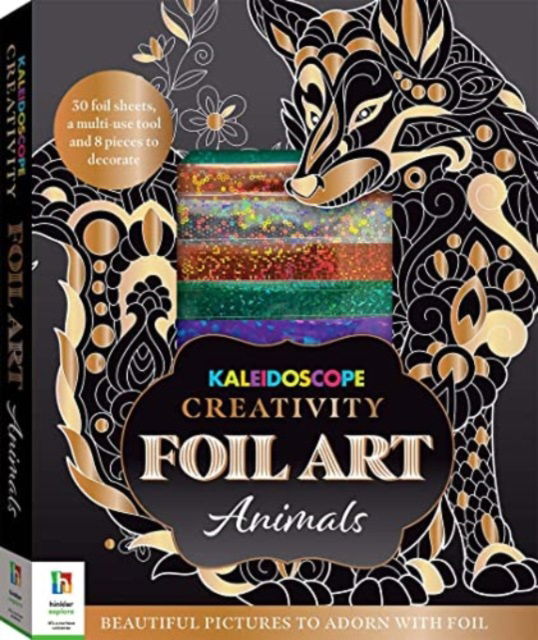 Cover for Hinkler Pty Ltd · Kaleidoscope Creativity Foil Art Animals - Foil Art (Book) (2022)