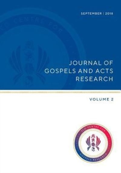 Cover for Mary Ann Beavis · Journal of Gospels and Acts Research (Paperback Book) (2018)