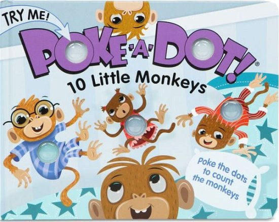 Cover for Melissa &amp; Doug · Poke-A-Dot: 10 Little Monkeys (Inbunden Bok) (2019)