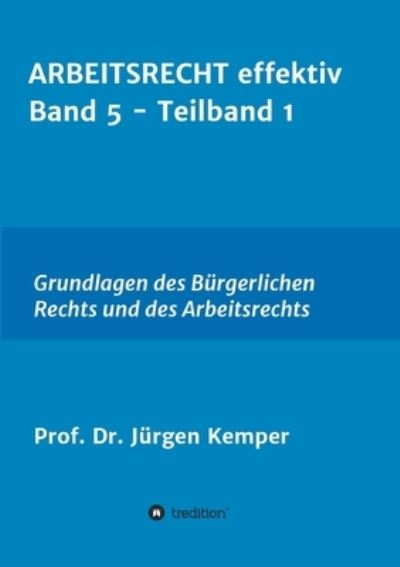 Cover for Kemper · ARBEITSRECHT effektiv Band 5 - T (Book) (2020)