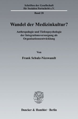 Cover for Frank Schulz-Nieswandt · Wandel Der Medizinkultur? (Paperback Bog) (2010)